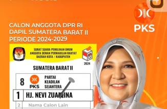 Hj Nevi Zuairina, Insya Allah 2 Periode. (dok)