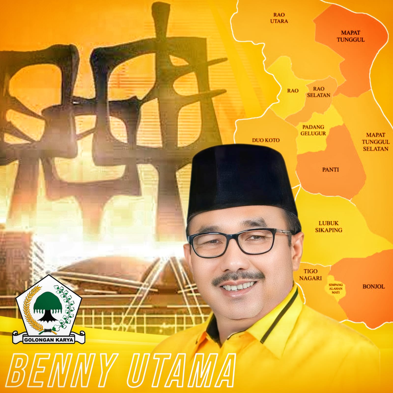 Ini dia putra pertama Pasaman ke Senayan. (ridho) 