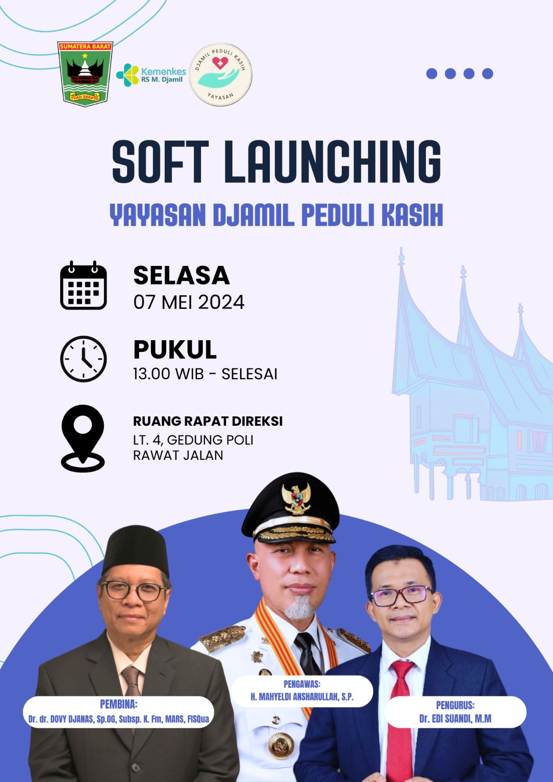 Yayasan Djamil Peduli Kasih Jadi Solusi Berobat Kaum Miskin, Selasa Soft Launching