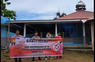 Meriah HUT Bhayangkara di Polres Kepulauan Mentawai
