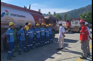 Amankan pasokan BBM ke Agam dan Tanah Datar, Pertamina Patra Niaga Sumbagut alihkan suplai ke TBBM Siak, Minggu 16/6-2024. (dok)