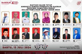 PSU DPD RI, Tiga Calon Terbanyak akan Dipilih Pemilih