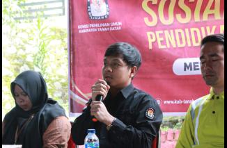 KPU Kabupaten Tanah Datar Gelar Sosialisasi di Daerah Terdampak Bencana