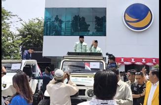 Fadly Amran - Maigus Nasir Resmi Dilepas Parpol Pengusung dan Elemen Masyarakat di Padang