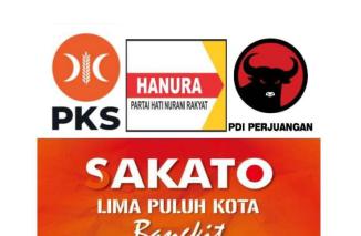 Haji Safni- Rito Koalisi Hanura PKS dan PDI Perjuangan Untuk Perubahan 50 Kota