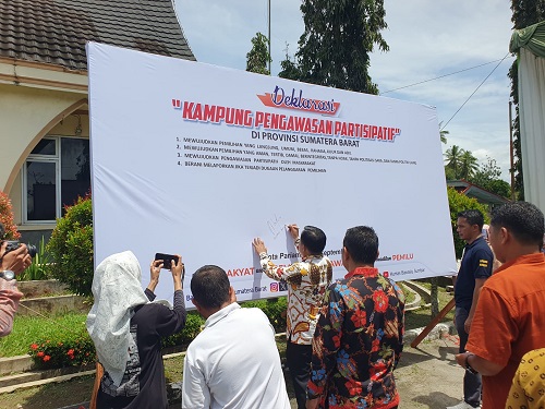 Deklarasi Kampung Pengawasan Partisipatif, Bawaslu Sumbar Perkuat Pencegahan Pelanggaran Pilkada 2024