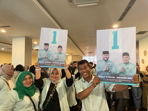Fadly Amran dan Maigus Nasir Raih Nomor Urut 1 di Pilkada Kota Padang 2024