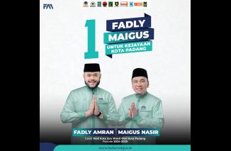 Optimisme Fadly-Maigus Menangkan Pilkada Padang dengan Kampanye Bersih, Hindari Politisasi Birokrasi