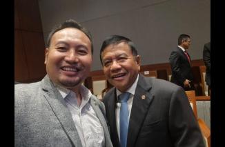 Rahmat Saleh bersama Ketua BIB yang disetujui DPR RI Kamis 17/10-2024. (dok) 