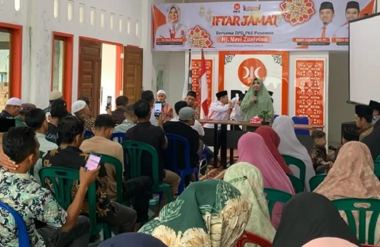 Anggota DPR RI dari Fraksi Partai Keadilan Sejahtera (PKS), Hj. Nevi Zuairina melakukan serangkaian kegiatan buka bersama (bukber) yang tersebar di berbagai daerah. (Foto: Ist)