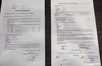 Teks Foto : Beredar Surat Keterangan SK Kades Merempan Hulu memperjualbelikan lahan konsesi PT SSL. IST