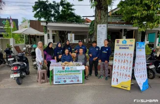 Teks Foto : Yayasan Rumah Inklusi Padang gelar sosialisasi bahasa isyarat, di CFD, Minggu (24/8/2025). IST