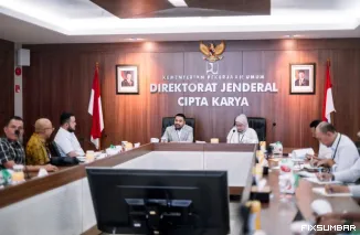 Teks Foto : Zigo Rolanda bersama Fadly Amran dan Anggota DPRD Kota Padang audiensi dengan Dirjen Cipta Karya Kementerian Pekerjaan Umum, Dewi Chomistriana, Kamis (21/8/2025) di Jakarta. IST