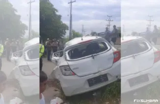 Teks Foto : Kecelakaan tragis mengguncang Kota Padang pada Kamis (21/8/2025) sekitar pukul 11.30 WIB. IST