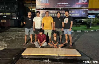 Teks Foto : Polisi tangkap pelaku pencurian, Selasa (12/8/2025) sekitar pukul 22.00 WIB. IST