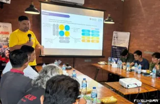 Teks Foto : Jasindo menyelenggarakan acara literasi asuransi bersama media lokal di Padang, Jumat (12/9/2025). IST