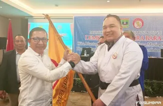 Teks Foto : Nanda Satria Ketua Lemkari Sumbar 2025-2030, Minggu (21/9/2025). IST