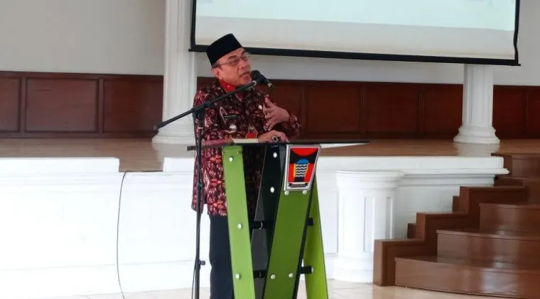 Teks Foto : Drill Tsunami Tingkat Kota Padang, pada Kamis (16/10/2025) digelar Seminar Latihan Kesiapsiagaan di Palanta Rumah Dinas Wali Kota Padang. IST