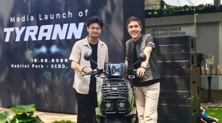 Teks Foto : Motir Listrik Indomobil Tyranno Lebih Sporty dan adventure. IST