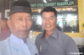 Teks Foto : Pul Hendra Anggota BPRN didampingi ketua BPRN Gurun Irwan Dt Paduko Boso, Rabu (1/10/2025). IST