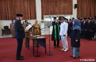 Teks Foto : Gerbong Mutasi, Rotasi dan Promosi Mulai Bergerak di Tangan Wako Fadly - Wawako Maigus, Senin (20/10/2025). IST