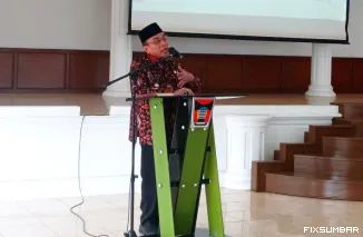 Teks Foto : Drill Tsunami Tingkat Kota Padang, pada Kamis (16/10/2025) digelar Seminar Latihan Kesiapsiagaan di Palanta Rumah Dinas Wali Kota Padang. IST