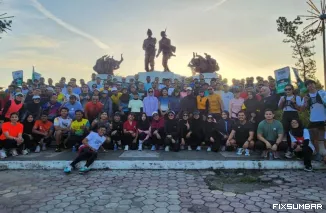 Teks Foto : Pre Event Road to MGR 2025 yang berlangsung di area Car Free Day (CFD) Pekanbaru, Minggu (26/10/2025). IST