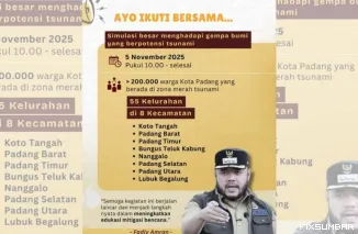 Waspada Gempa dan Tsunami, Dr. Rustian Dorong Pemda Padang Rutin Lakukan Simulasi