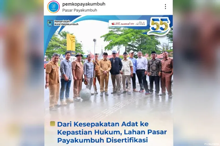 laman Instagram Pemko Payakumbuh