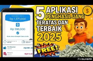 Ilustrasi Aplikasi Penghasil Uang Terbaru. (Foto: Kanal youtube @peluangcuanid)
