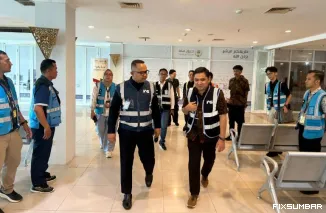 Pastikan Kelancaran Pemberangkatan Jamaah Calon Haji, Direksi IAS Kunjungi Seluruh Emberkasi Haji