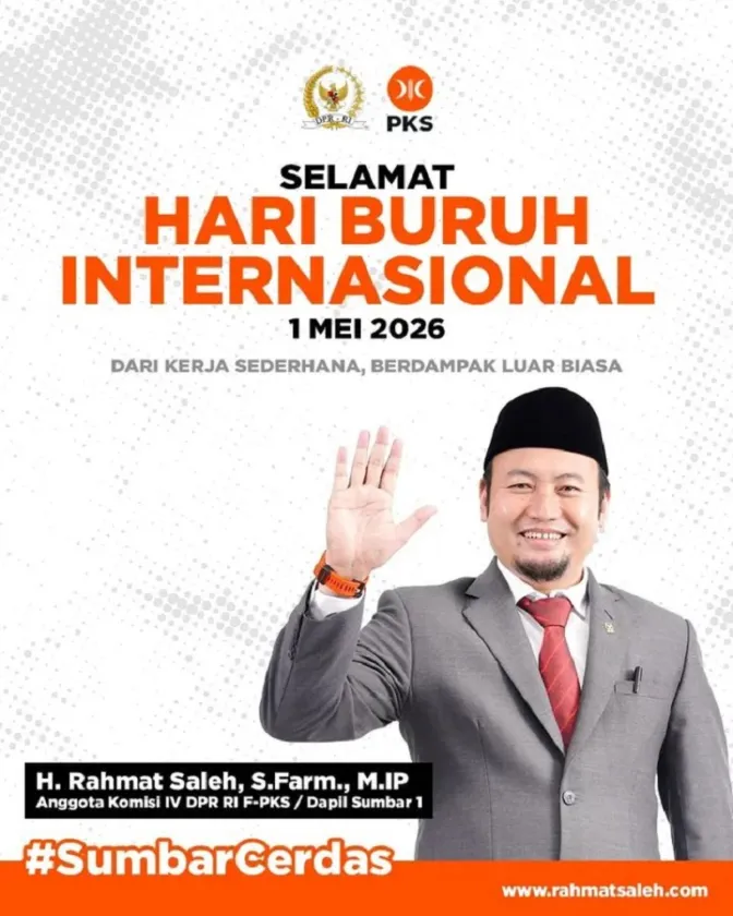 Banner Rahmat Hidayat - Hari Buruh