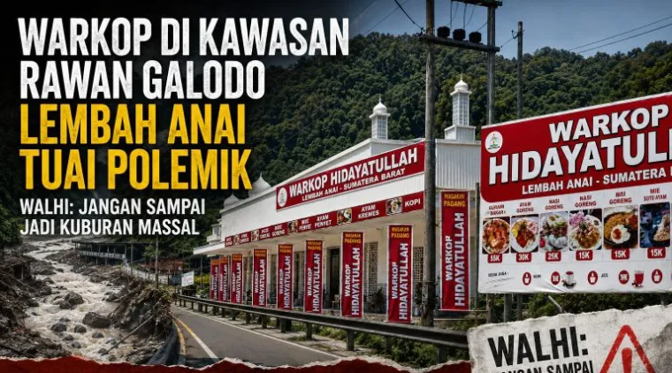 Warkop Berdiri di Zona Rawan Banjir Bandang Lembah Anai, Publik Pertanyakan Ketegasan Pemerintah
