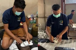 Lapas Padang Produksi 7.000 Pasang Sandal Hotel per Bulan, Hasil Karya Warga Binaan