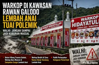 Warkop Berdiri di Zona Rawan Banjir Bandang Lembah Anai, Publik Pertanyakan Ketegasan Pemerintah