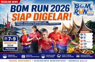 BOM RUN 2026 Siap Digelar, Padang Tawarkan Sensasi Lari dengan Panorama Pantai dan Budaya Minangkabau