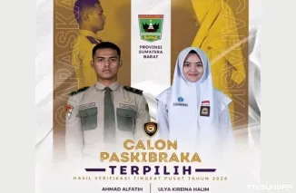 Ulya Kireina Halim dan Ahmad Alfatih Wakili Sumbar di Paskibraka 2026